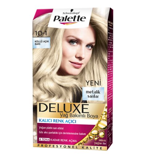 PALETTE SAÇ BOYASI DELUXE 10-1 KÜLLÜ AÇIK SARI. ürün görseli