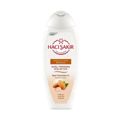 H.ŞAKİR ŞAMPUAN 500 ML BADEM ÖZLÜ KREMLİ. ürün görseli