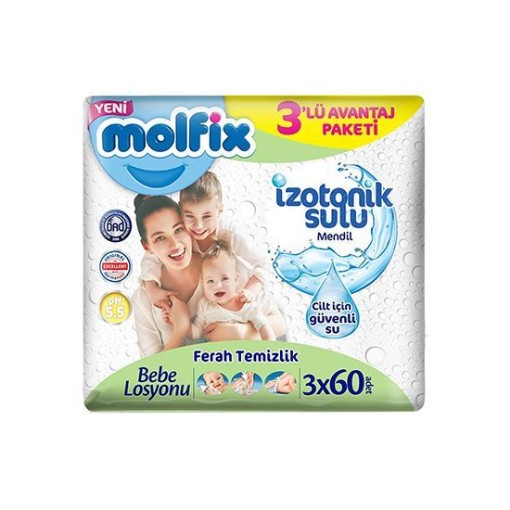 MOLFİX ISLAK HAVLU 3X60 LI FERAH TEMİZLİK. ürün görseli