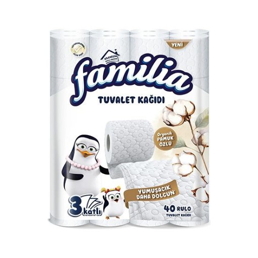 FAMİLİA TUVALET KAĞIDI 40 RULO PAMUK ÖZLÜ. ürün görseli