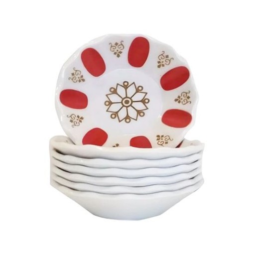 GLR KAHVECİ BEYAZ MELAMİN ÇAY TABAK ADET GLR-01. ürün görseli