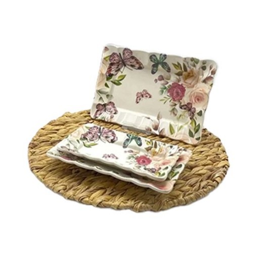 MİT DİGİTAL DESEN KARE KAYIK TABAK 3 LÜ. ürün görseli