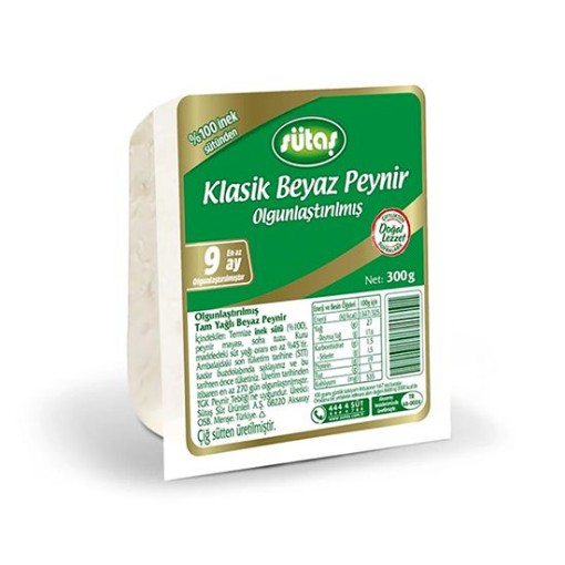 SÜTAŞ KLASİK B.PEYNİR 300 GR OLGUNLAŞTIRILMIŞ. ürün görseli