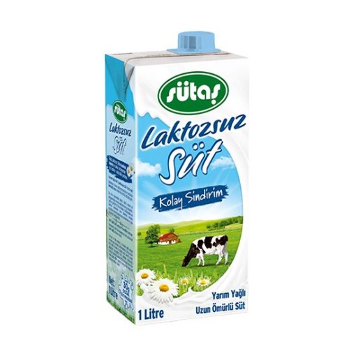 SÜTAŞ SÜT 1 LT LAKTOZSUZ. ürün görseli