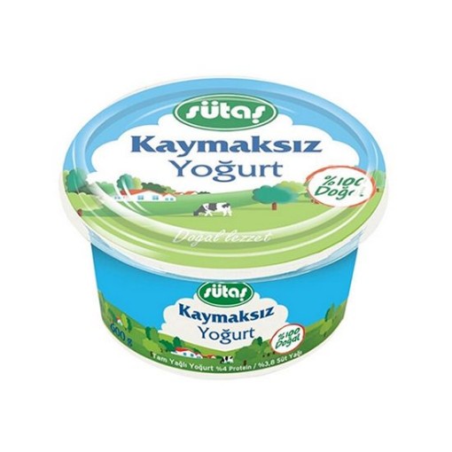 SÜTAŞ YOĞURT 500 GR KAYMAKSIZ. ürün görseli