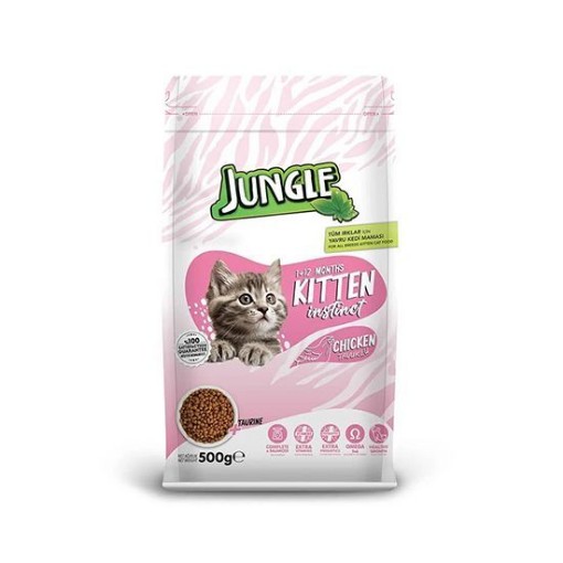 JUNGLE KEDİ MAMASI 500 GR YAVRU KEDİ TAVUKLU. ürün görseli