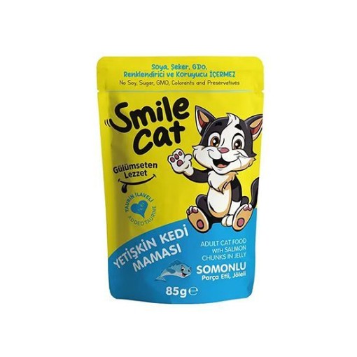 SMİLE CAT KEDİ MAMASI PCH.85 GR SOMONLU. ürün görseli